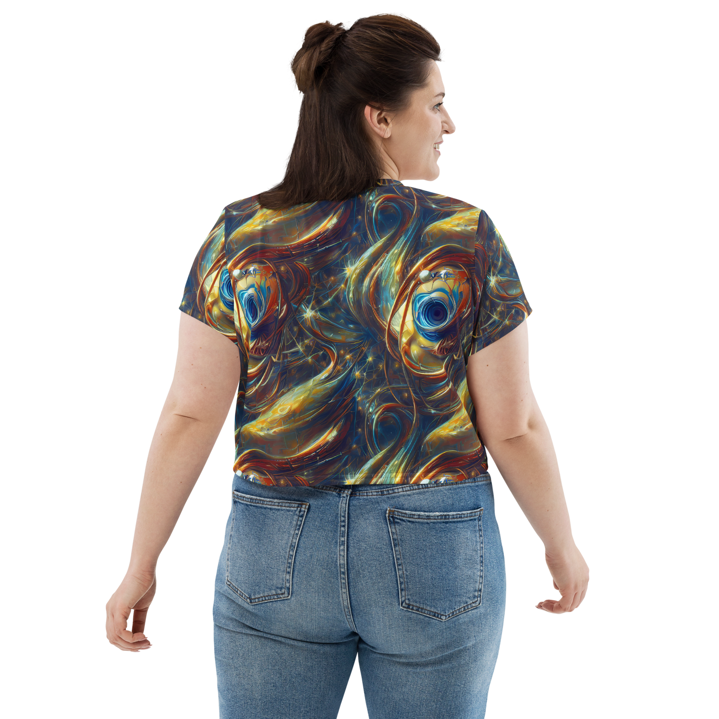 Women's Crop Tee - Celestial Vortex