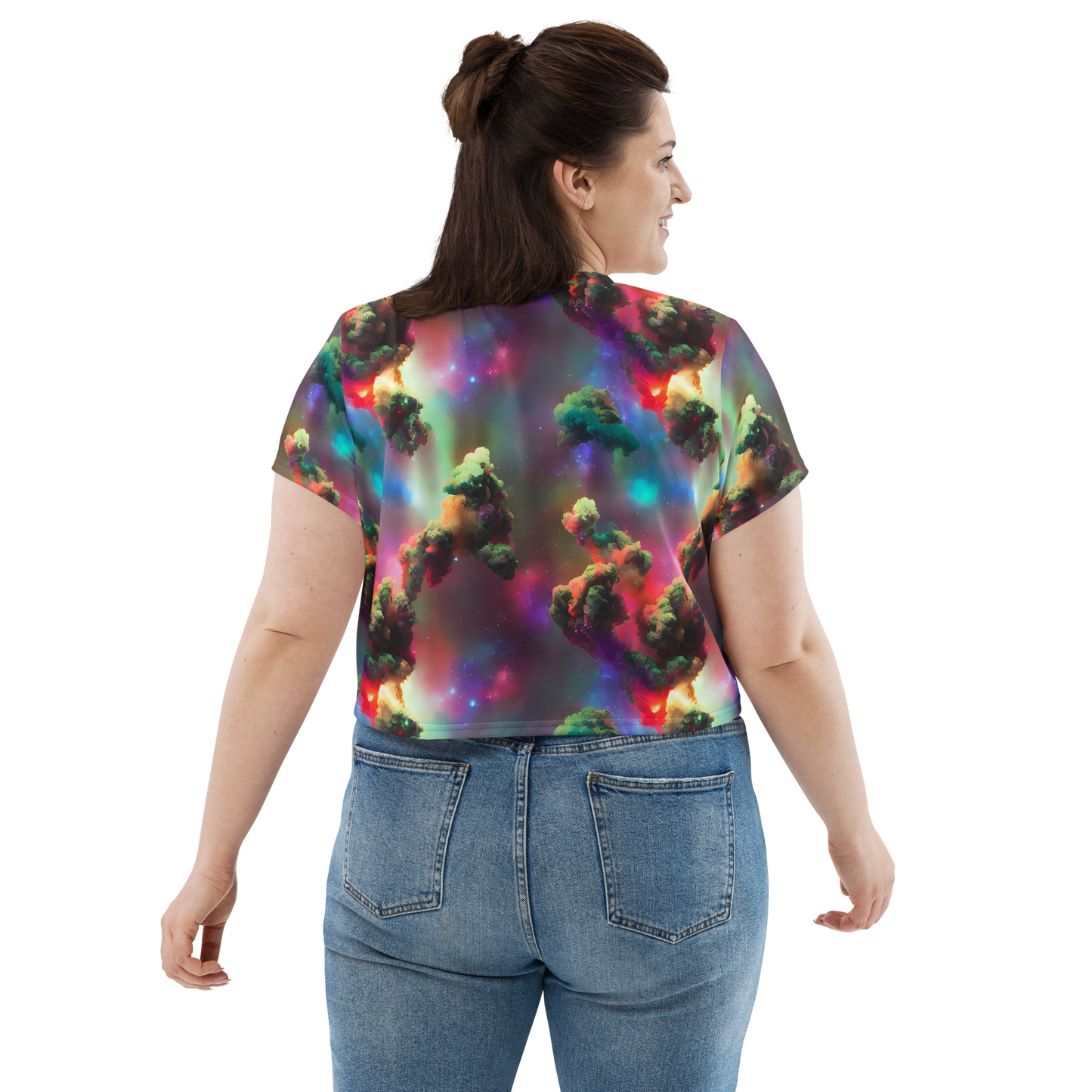 Women's Crop Tee - Nebula Dreams