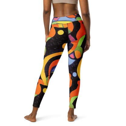 Yoga Leggings - Neon Symphony