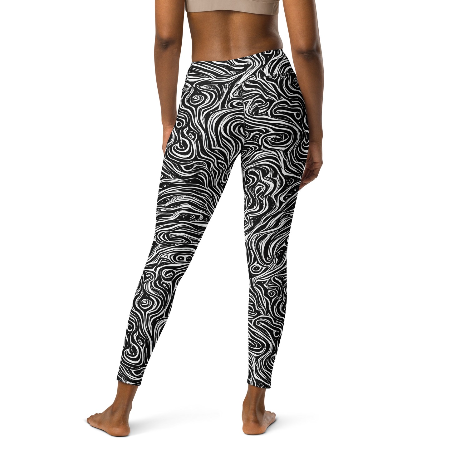 Yoga Leggings - Inky Whispers