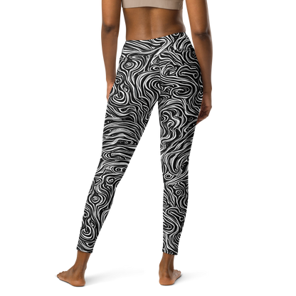 Yoga Leggings - Inky Whispers