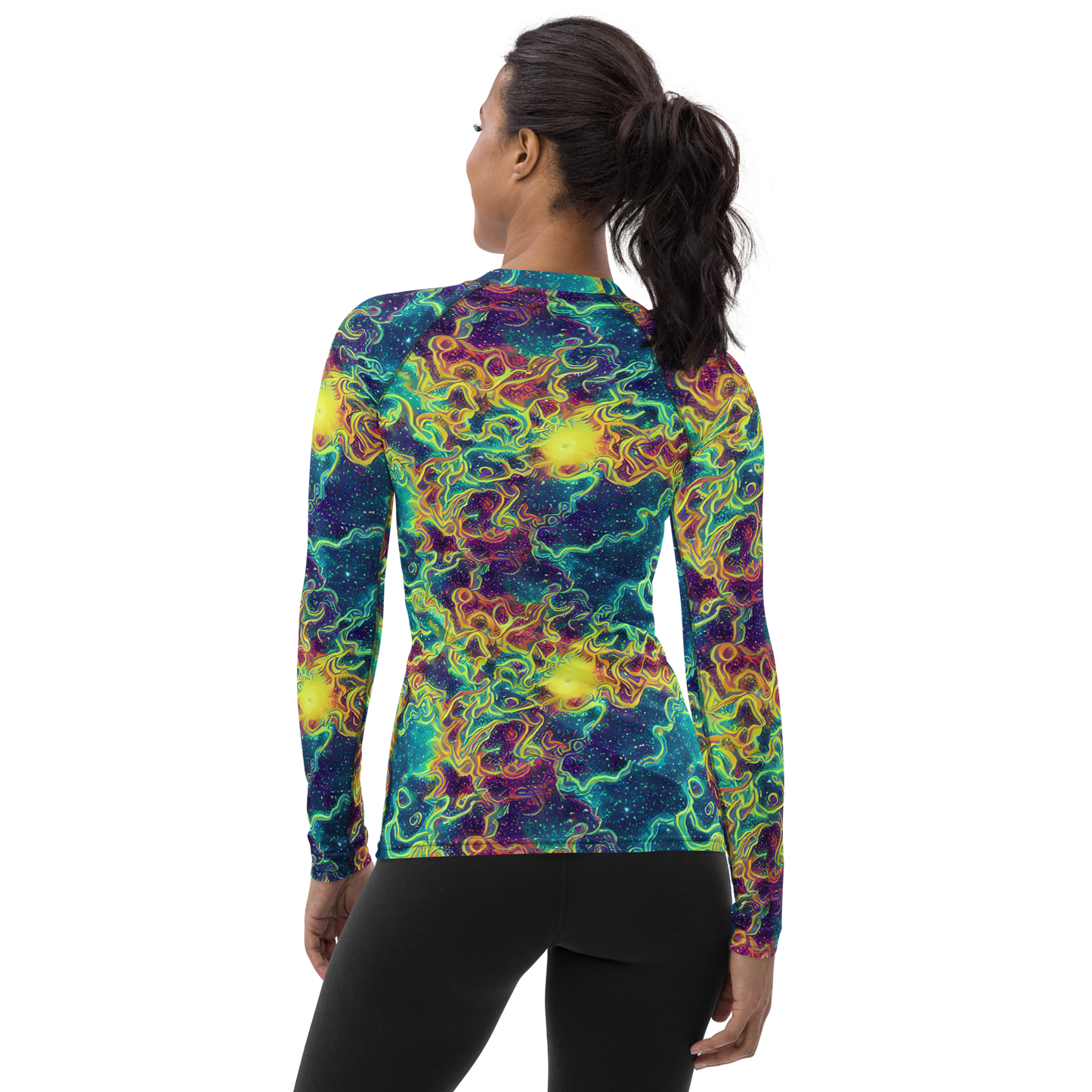 Women's Rash Guard - Echoed Pulses