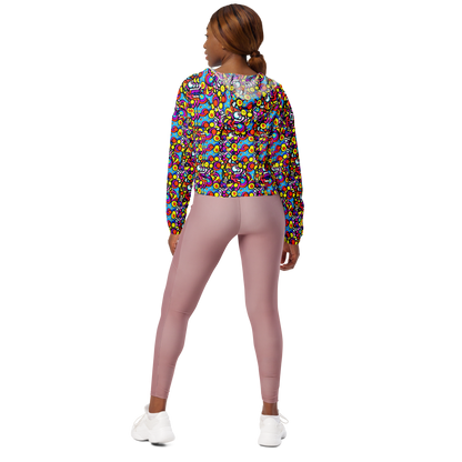 Women's Cropped Windbreaker - Stellar Circus