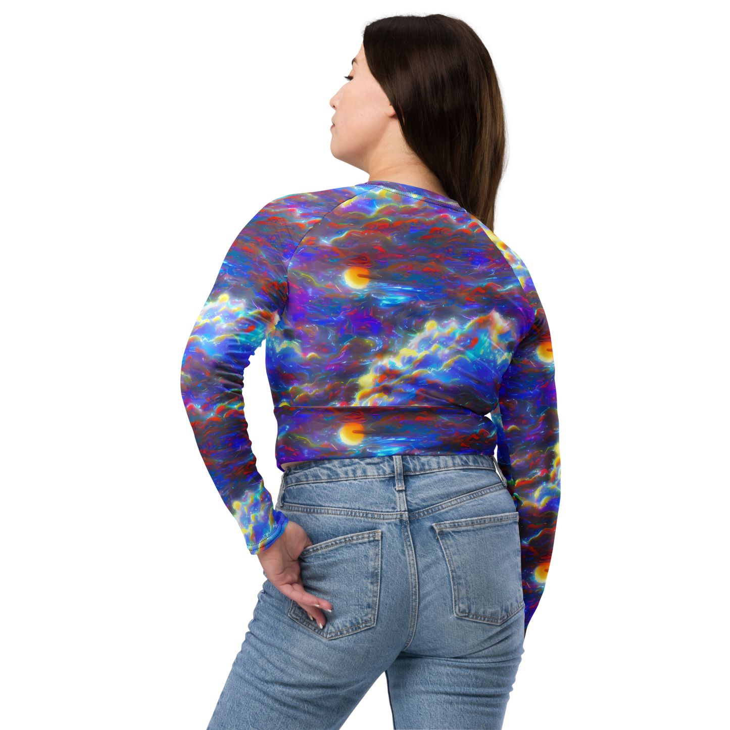 Long Sleeve Crop Top - Orion Ripple