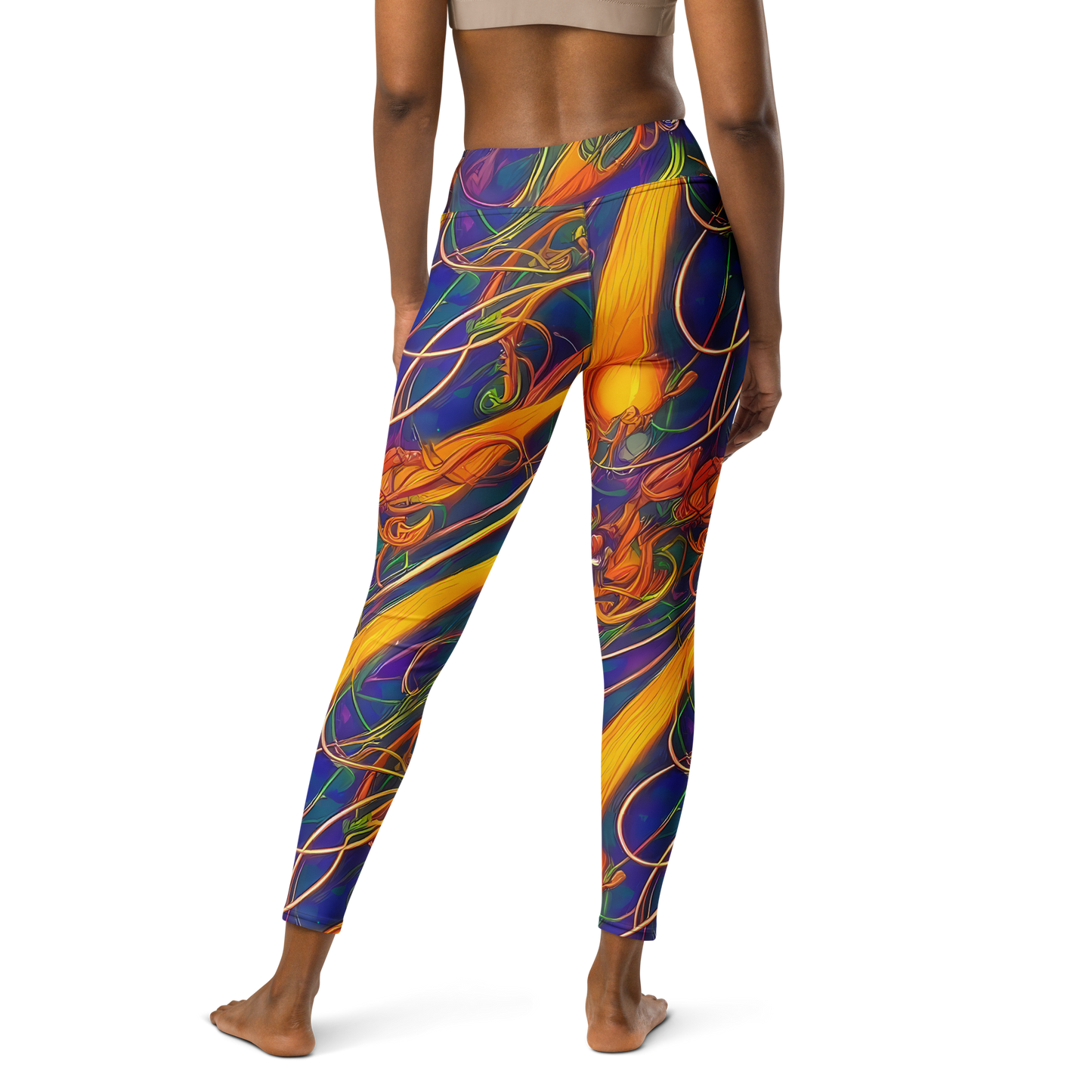 Yoga Leggings - Luminous Whirl