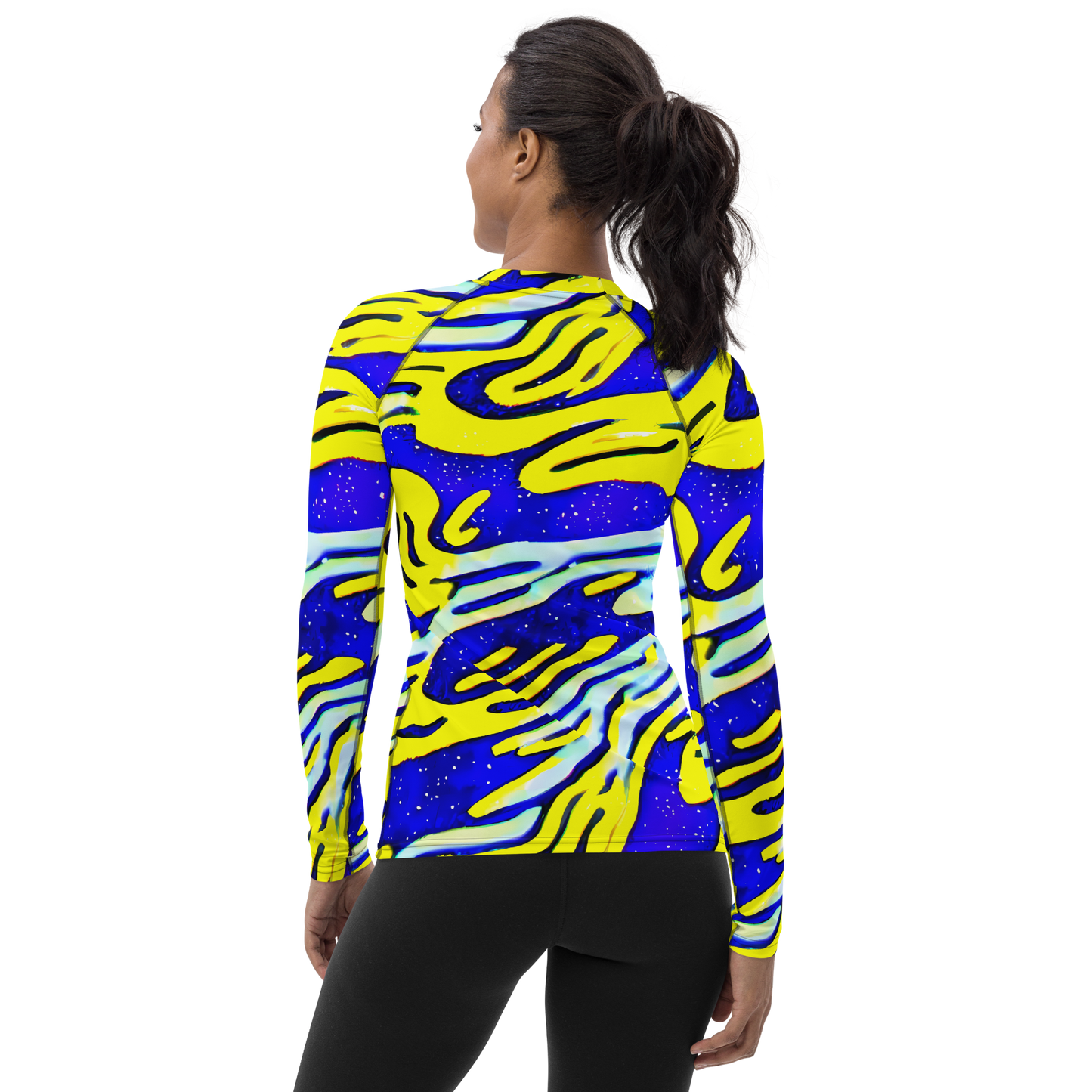 Women's Rash Guard - Electric Horizon