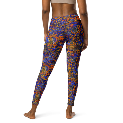 Yoga Leggings - Mantegna Swirl
