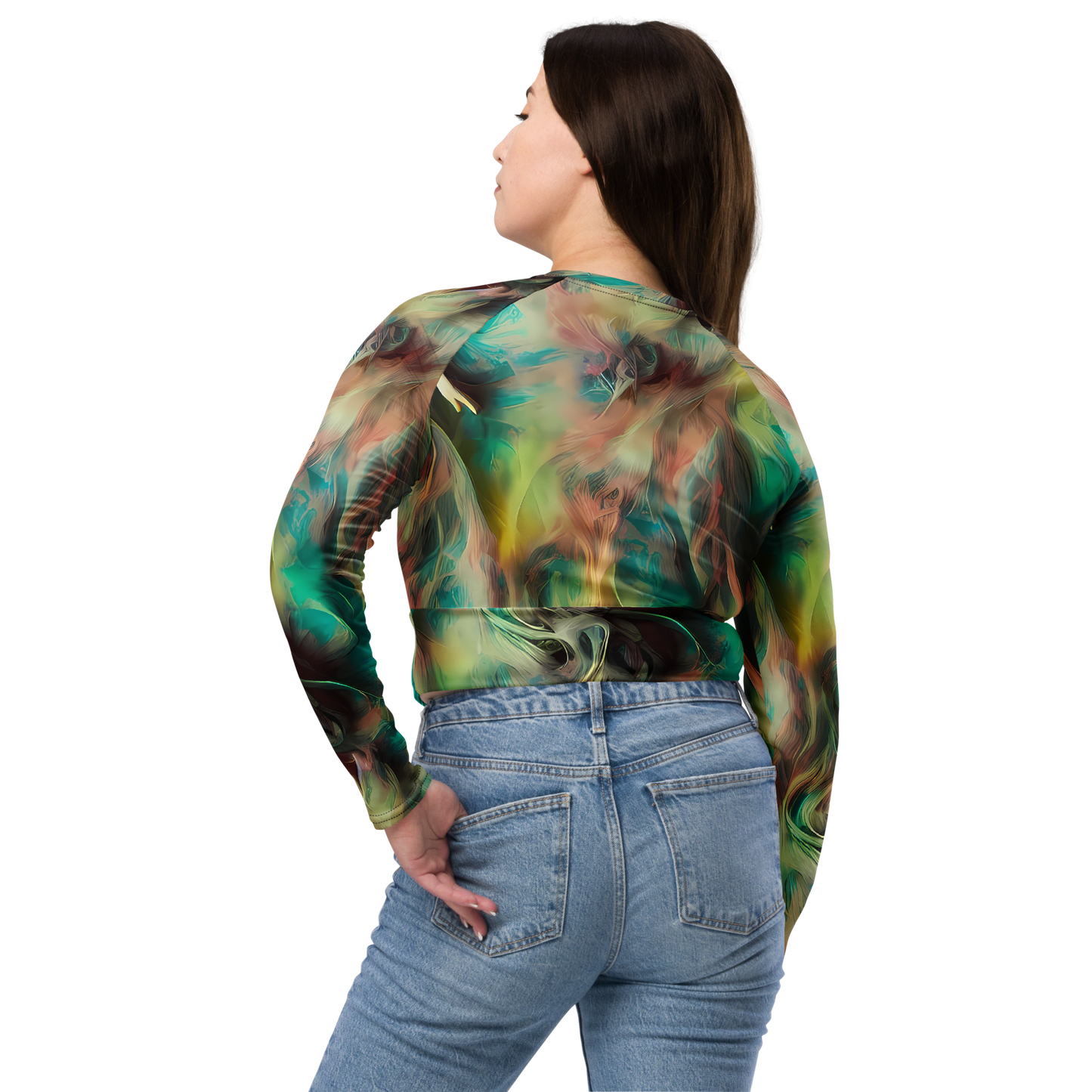 Long Sleeve Crop Top - Enchanted Fusion