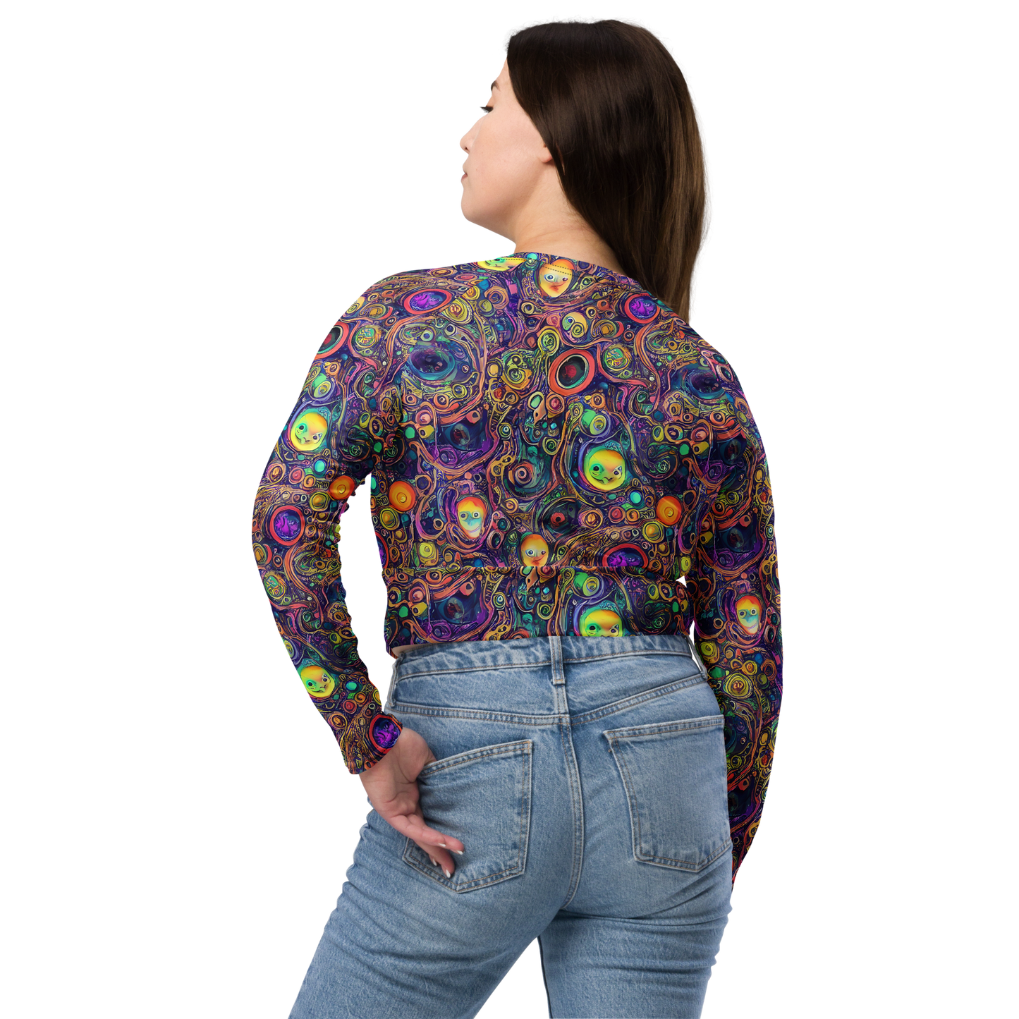 Long Sleeve Crop Top - Jansson's Nebula