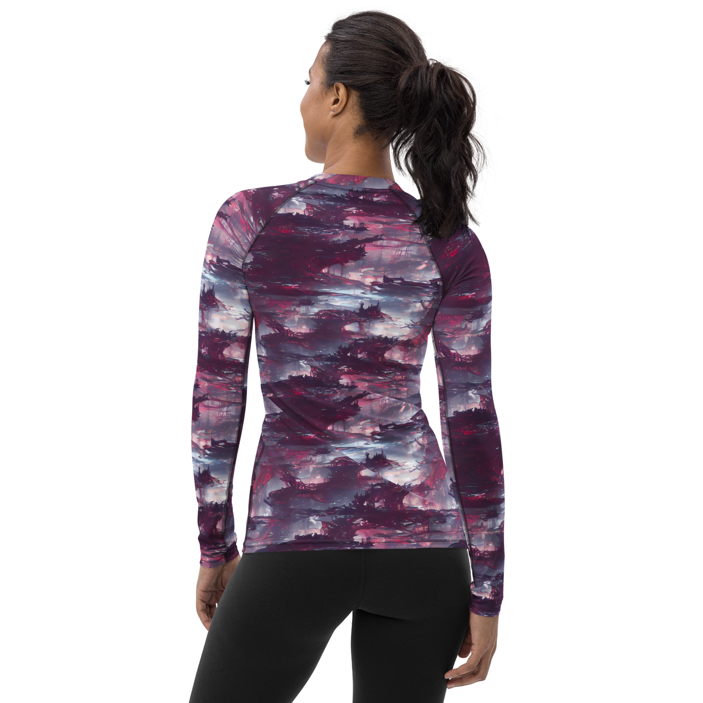 Women's Rash Guard - Twilight Fortresses