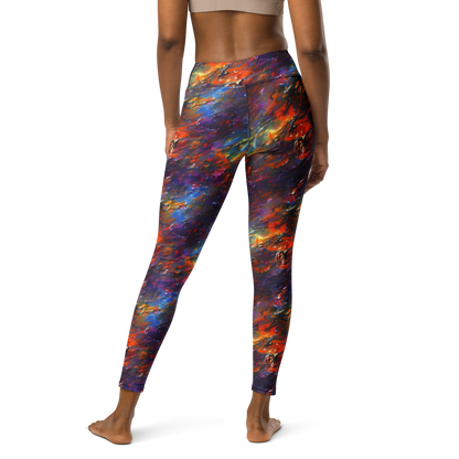 Yoga Leggings - Auroral Ripples