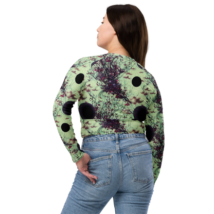 Long Sleeve Crop Top - Celestial Bloom