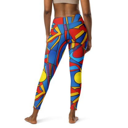 Yoga Leggings - Mondrian Maze