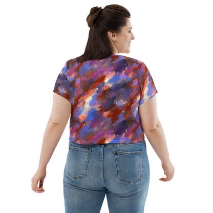 Women's Crop Tee - Celestial Brushstroke