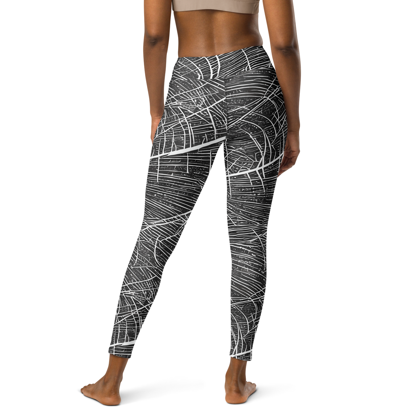 Yoga Leggings - Silver Echo