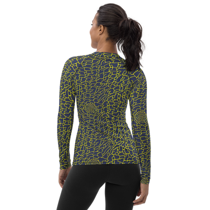 Women's Rash Guard - Nightshade Maze