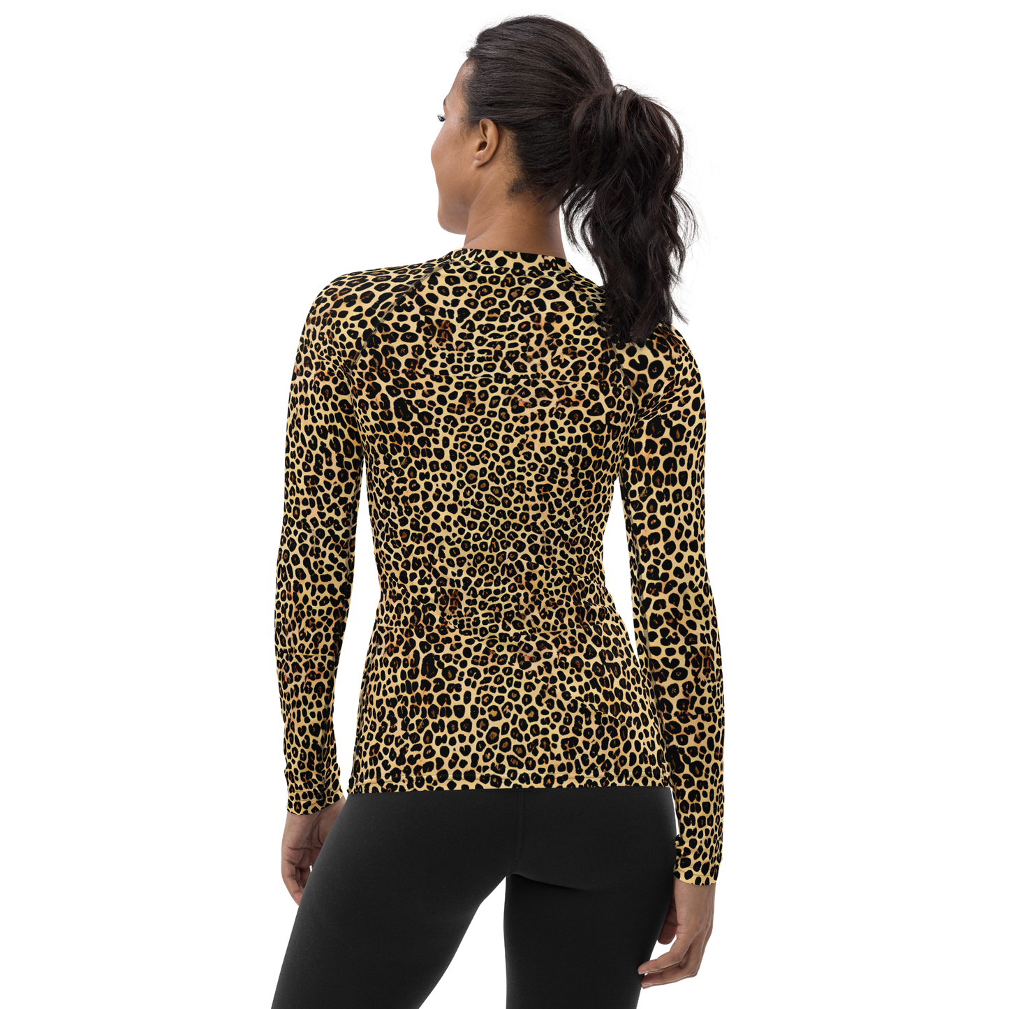 Women's Rash Guard - Cheetah Mosaic