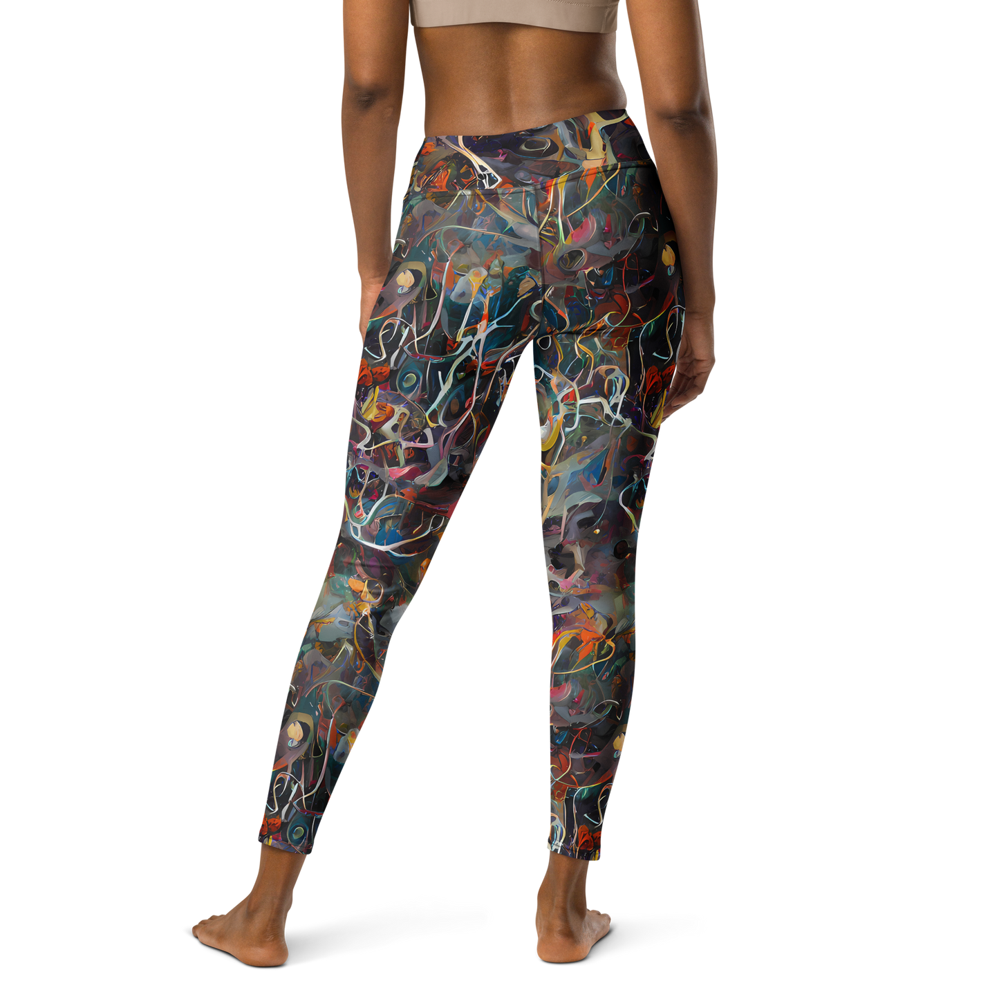 Yoga Leggings - Chromatic Entanglement