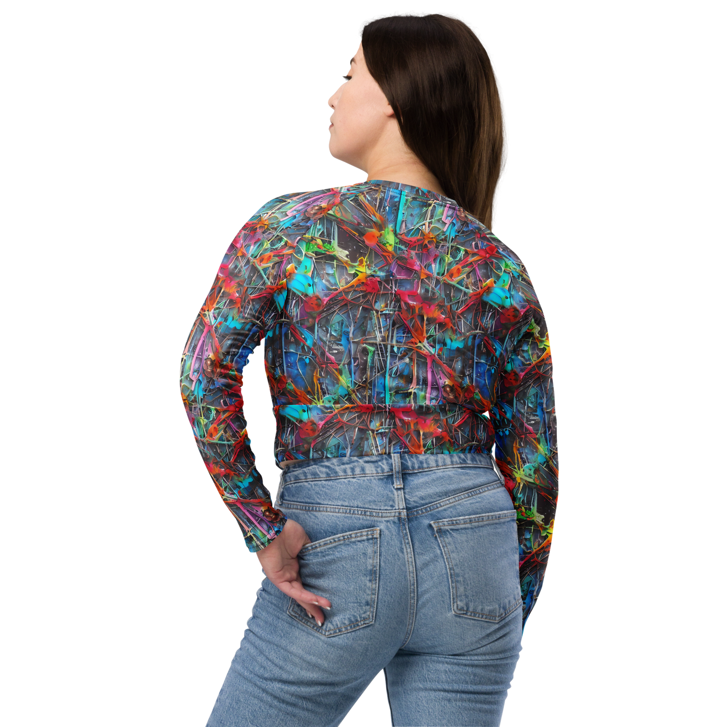 Long Sleeve Crop Top - Junkyard Jewel