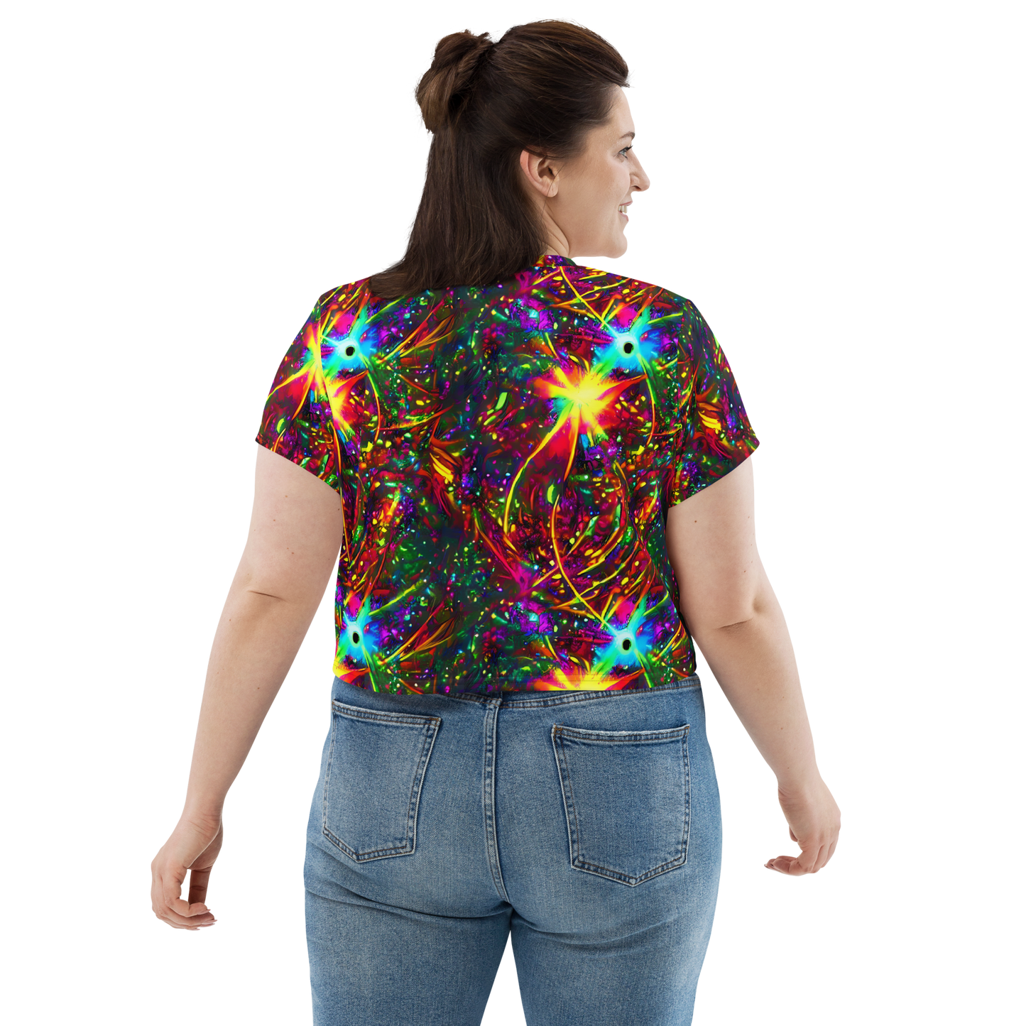 Women's Crop Tee - Stellar Burst