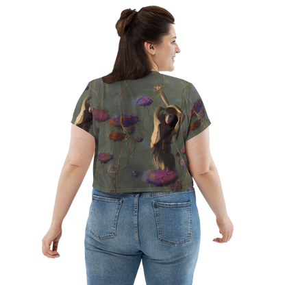 Women's Crop Tee - Ethereal Bloom