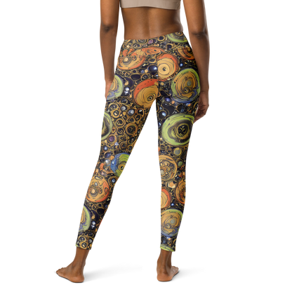 Yoga Leggings - Crescent Echoes