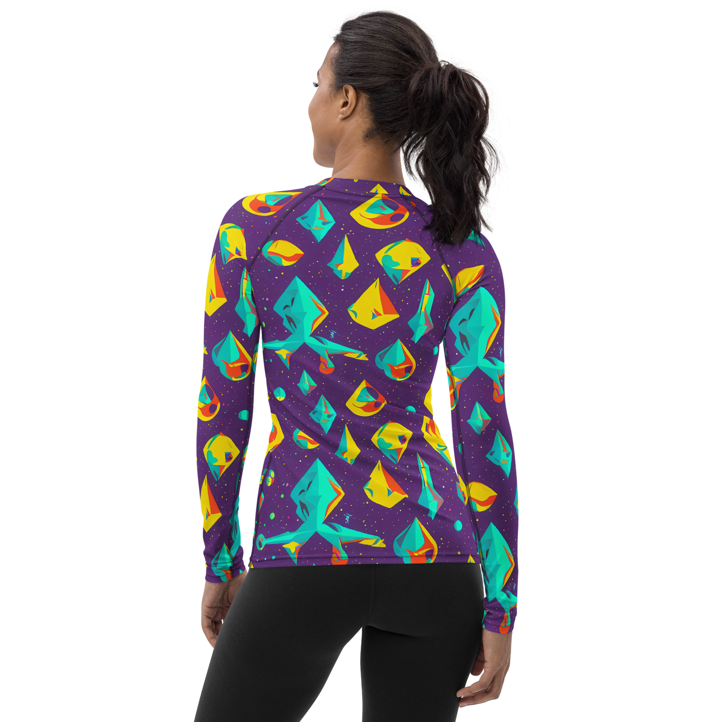 Women's Rash Guard - Cascading Prism