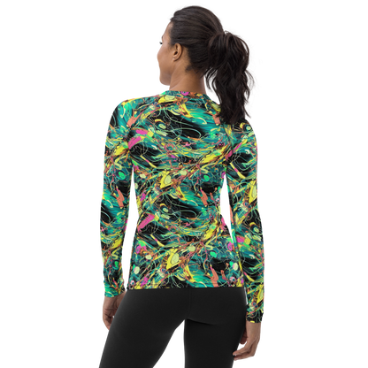 Women's Rash Guard - Cyborg Whirl