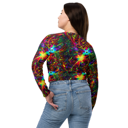 Long Sleeve Crop Top - Stellar Burst