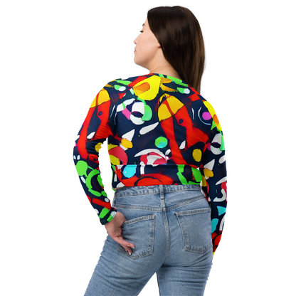 Long Sleeve Crop Top - Chagall's Dream