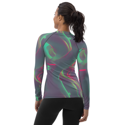 Women's Rash Guard - Neon Whisper