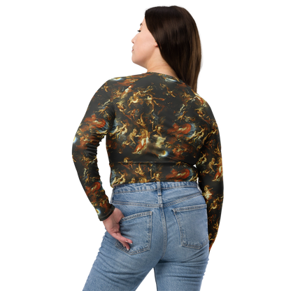 Long Sleeve Crop Top - Van Dyck Vortex