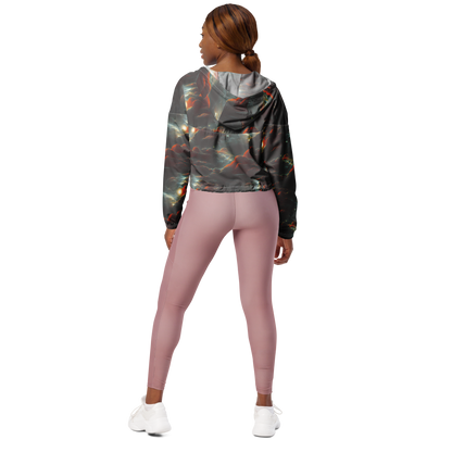 Women's Cropped Windbreaker - Stellar Highlands