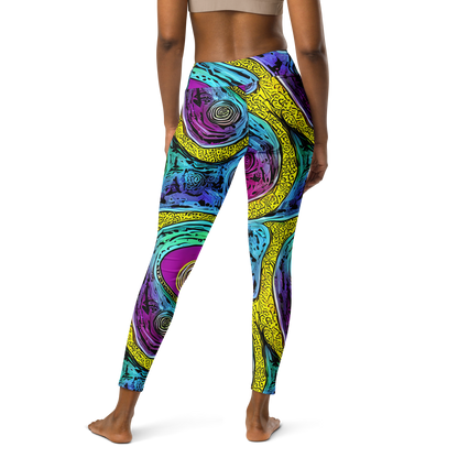 Yoga Leggings - Orbiting Orbs