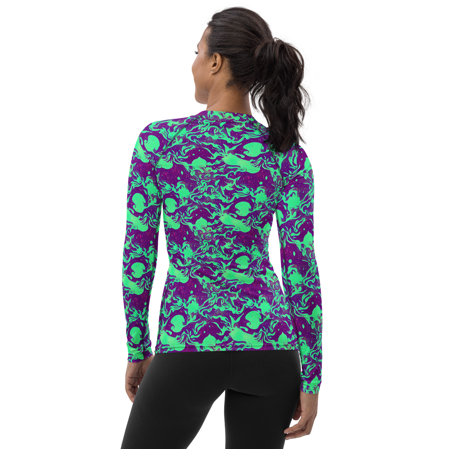 Women's Rash Guard - Alien Ripples