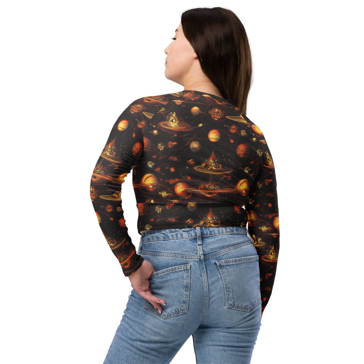 Long Sleeve Crop Top - Murillo Vortex