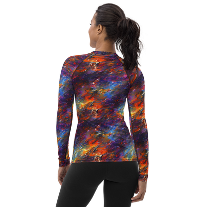 Women's Rash Guard - Auroral Ripples
