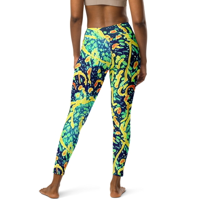 Yoga Leggings - Vortex Glow