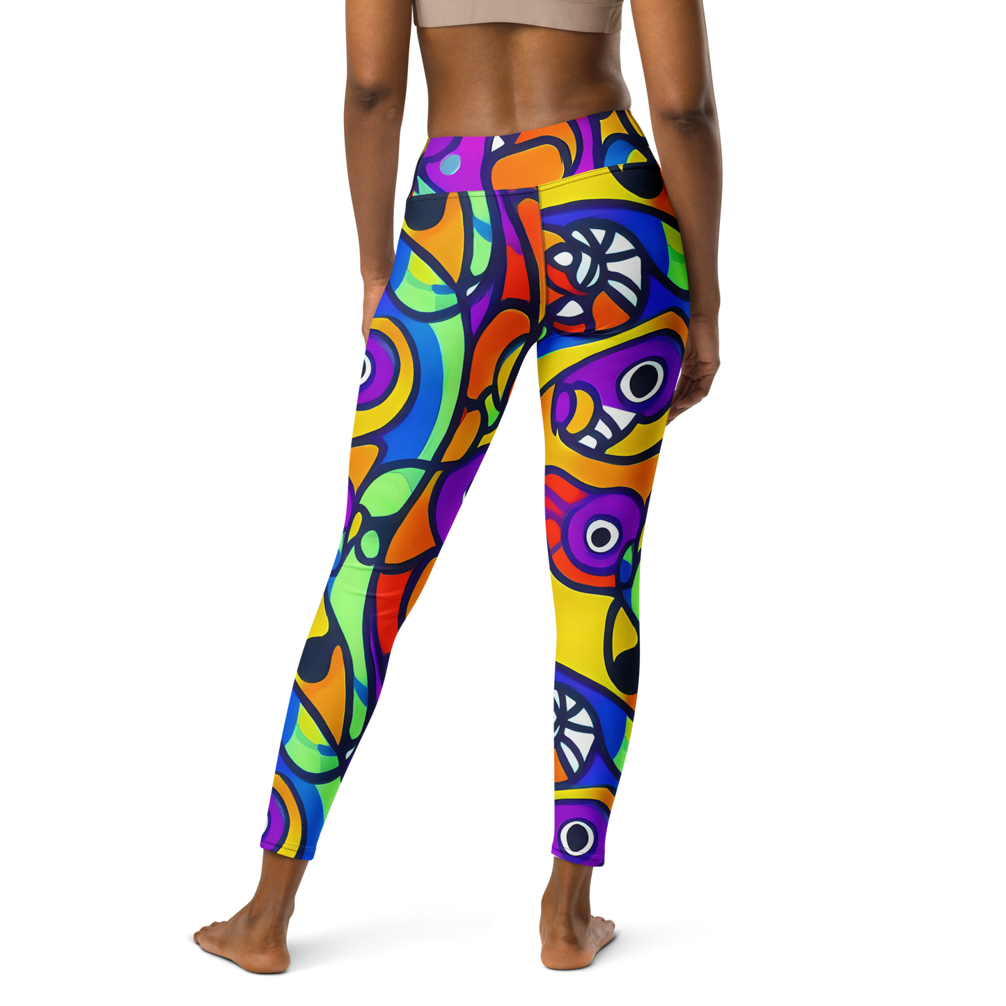 Yoga Leggings - Kaleido Fish