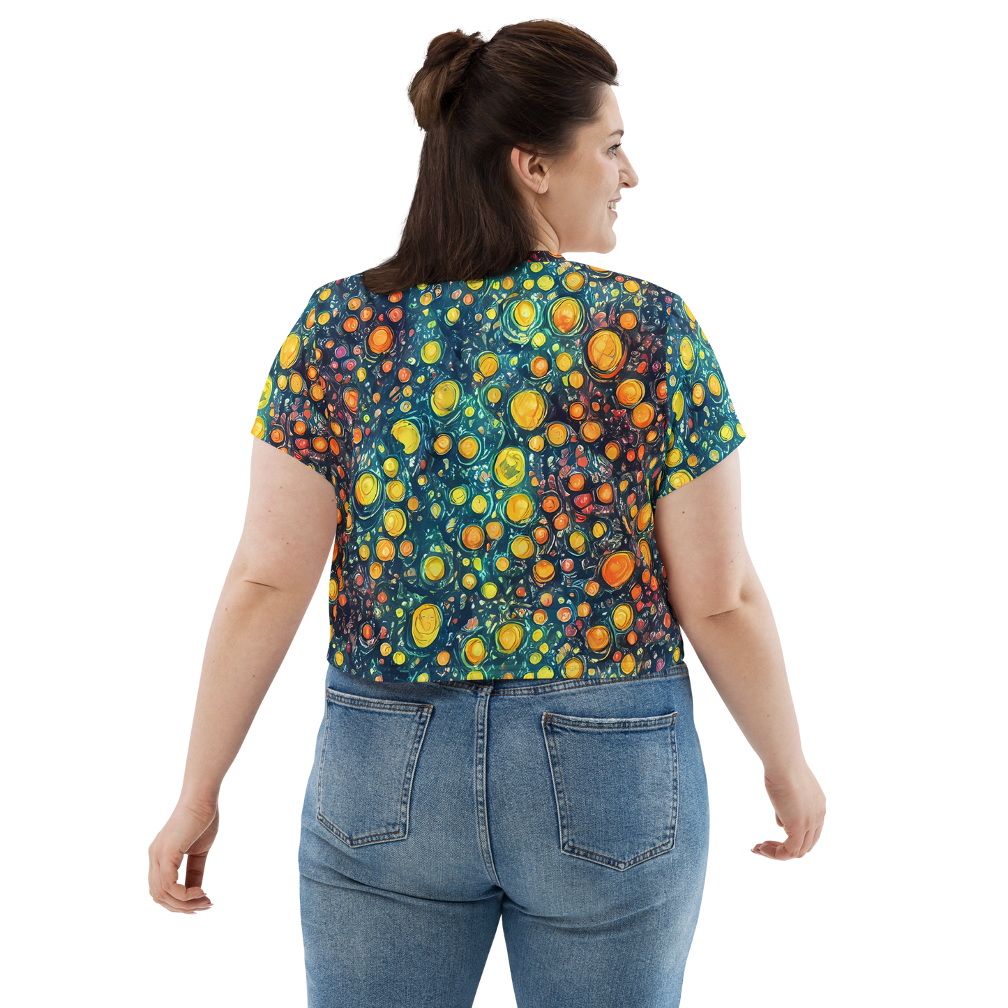 Women's Crop Tee - Starry Orbits