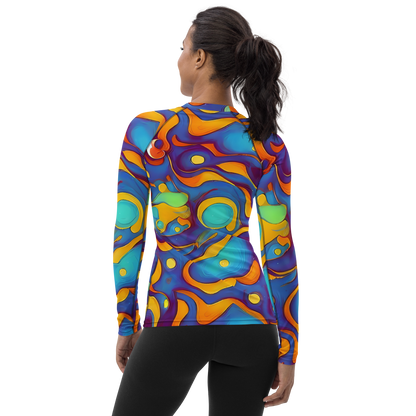 Women's Rash Guard - Pelton Swirl