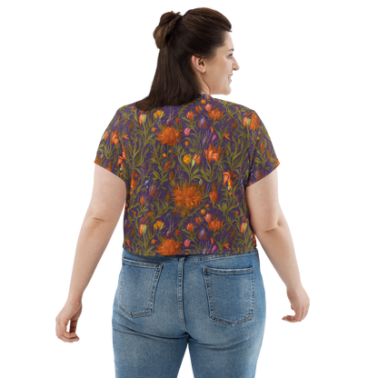 Women's Crop Tee - Botanical Nebula