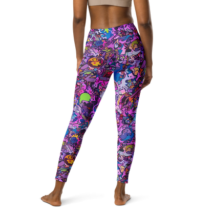 Yoga Leggings - Chromatic Frenzy