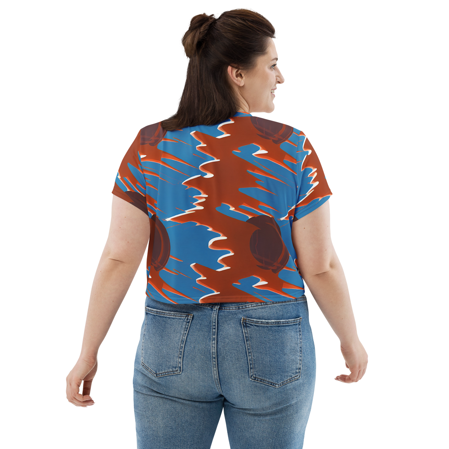 Women's Crop Tee - Desert Vortex