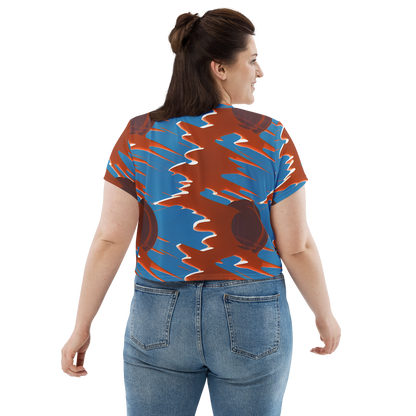 Women's Crop Tee - Desert Vortex