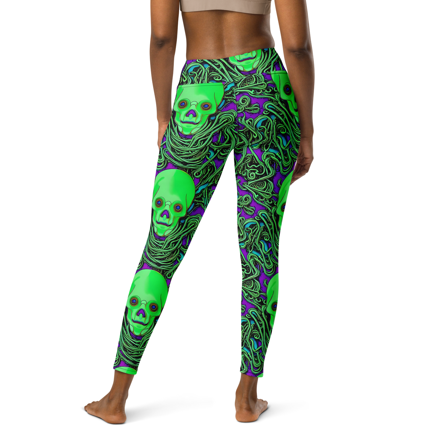 Yoga Leggings - Ghostly Labyrinth