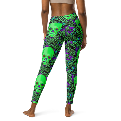 Yoga Leggings - Ghostly Labyrinth