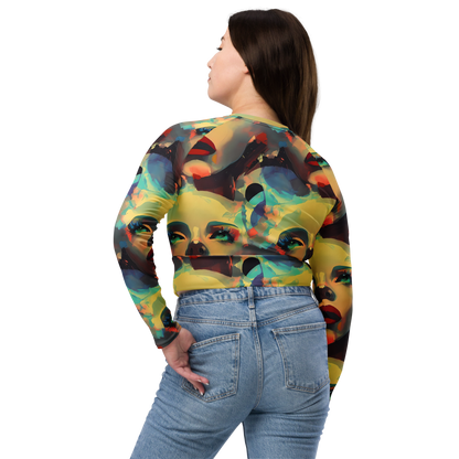 Long Sleeve Crop Top - Astral Reflections