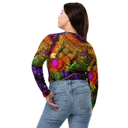 Long Sleeve Crop Top - Neon Glyphworks