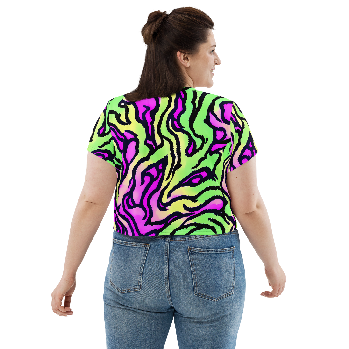 Women's Crop Tee - Mintchine Maze